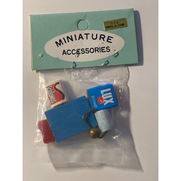 VTG Doll House Miniatures Food Condiments Can Box Bottles Assortment - Picture 9 of 14